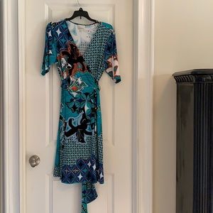 Faux wrap dress